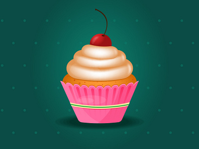 cupcake cake cupcake desert desert illustration eat food food illustration illustration sweet