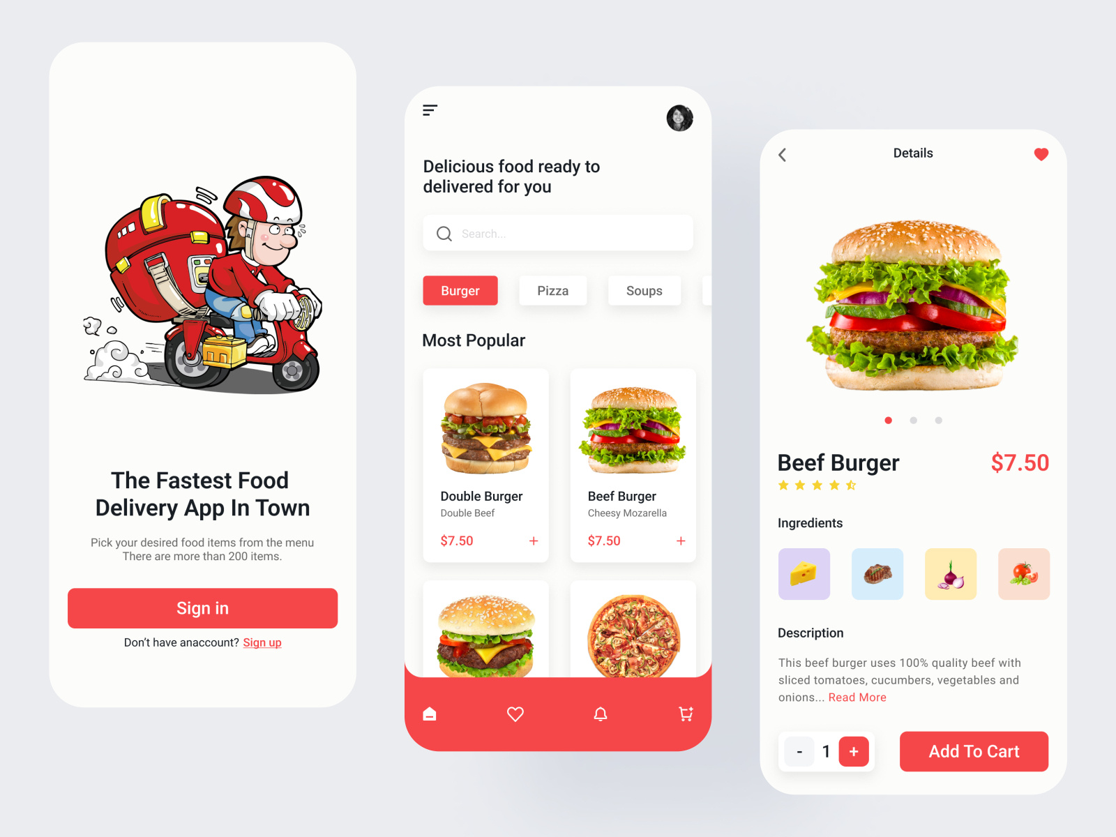 Food App Ui 4x 