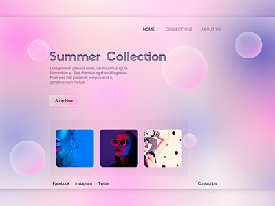 Fashion E-Commerce website UI design