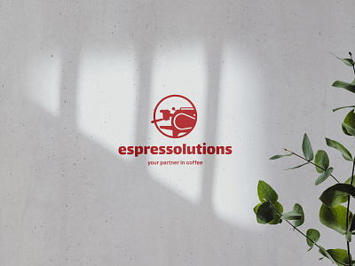 Espressolutions logo branding coffee logo
