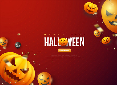 Halloween Pumpkin Red Background Illustration art bacground character creepy design event graphic helloween horror illustration party poster pumpkin red scary spooky sprinkle template vector walpaper