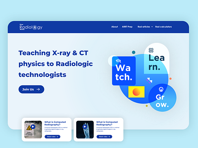 How radiology works: landing page courses landing page radiology teacher usa xray youtube