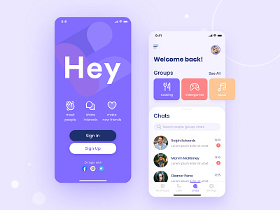 Messaging App Concept app design briefbox figma mobile app ui ui design user interface