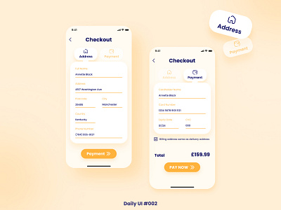 Daily UI #002 - Credit Card Checkout