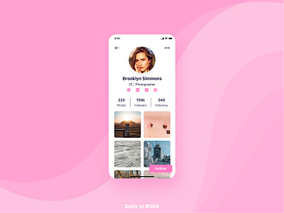 Daily UI #006 - User Profile