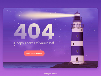 Daily UI #008 - 404 Page