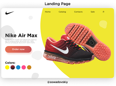 Landing Page for online store #dailyui #003 design ui ux web