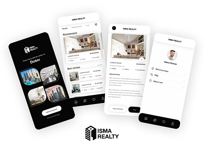 Application design for real estate agency in Dubai