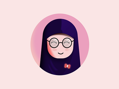 Vector Hijab Illustration affinitydesigner affinityvector hijabvector simplevector vector vector art vector illustration vectordesign vectorhijab