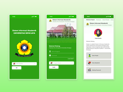 Academic Information System academic academics app college design figma illustration mobile mobile app ui uidesign uiux university