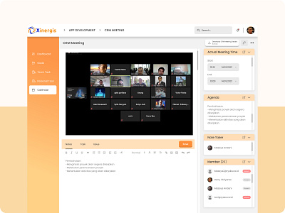 Meeting Management System dashboard meetingmanagement meetingsystem ui