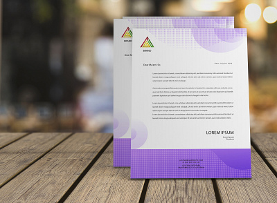 Letterhead Design Template Design animation branding cv design cv resume template design illustration letterhead resume typography vector