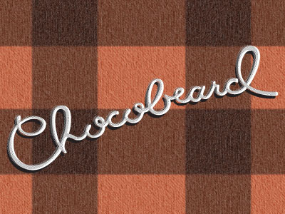 Chocobeard Logotype branding design hand type lettering script typography