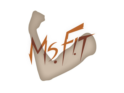 Ms. Fit Magazine Logo design feminism identity logo typography