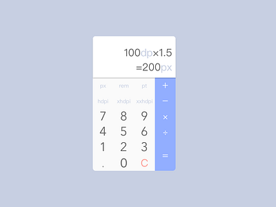 DailyUI #004 004 calculator dailyui