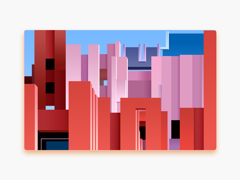 La Muralla Roja spain daily illustration photoshop roja muralla la