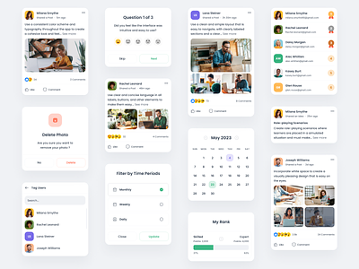 ​​E-Learning App UI Components