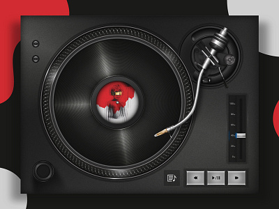 Music Player Redesign - Illustrator illustrator inspiration music player podcast skeuomorphism ui ux vector