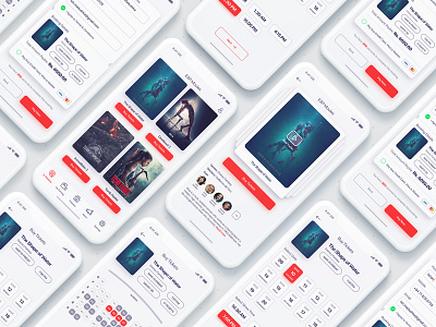 Movie Tickets Booking android booking concept design graphic ios movie ticket ui userinterface ux