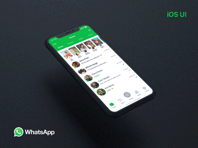 WhatsApp app apple chat design ideas inspiration ios iphone x ui userinterface ux whatsapp