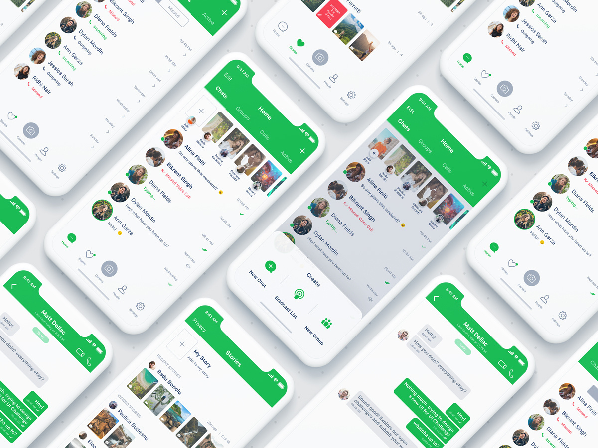 Download WhatsApp iOS App by Ishan Madushka on Dribbble