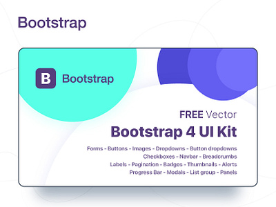Bootstrap 4 GUI android bootstrap bootstrap 4 design dribbble google gui illustration inspiration ios logo ui user interface userinterface ux