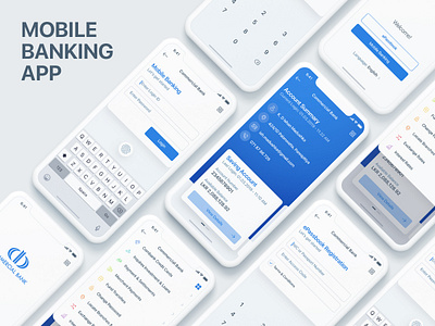 Mobile Banking App android app apple bank app design dribbble inspiration ios iphone x ui user interface userinterface ux vector