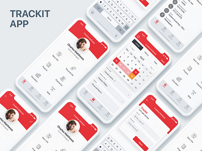 TrackIT iOS App android app apple concept design dribbble giveaway google illustration inspiration ios iphone x ui user interface userinterface ux