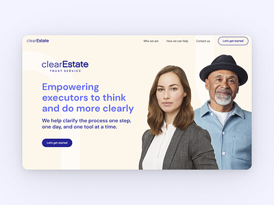 Clear Estate // Homepage design figma hoffman homepage homepage ui ui ui ux ui design web