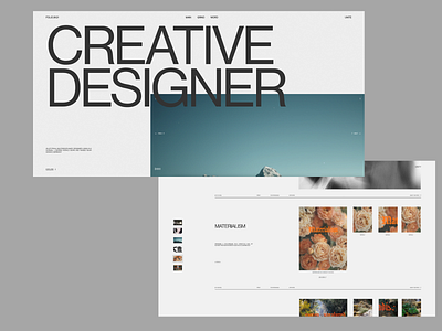 FOLIO 2K21 design digital design herosection minimal portfolio ui ux web webdesign website