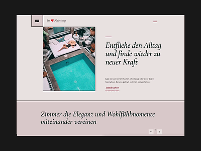 Bavarian's most loved guesthouse 3d animation classic design dribbble graphic design homepage hotel motel serif service shotoftheday typeface ui ux web webdesign website
