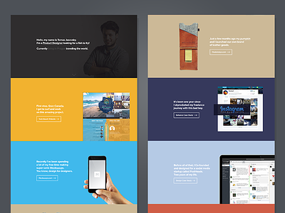 New Portfolio Launched! landing page portfolio product designer webdesign website