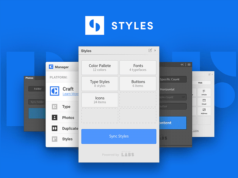 Craft is better than ever—introducing Styles animation craft free invision labs photoshop plugins sketch