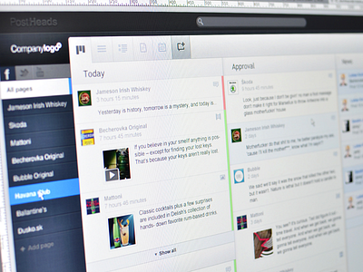 PostHeads Dashboard dashboard social media ui web app