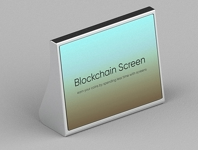Blockchain Screen | Earn coins by spending less time with Tech | branding design logo product design ui