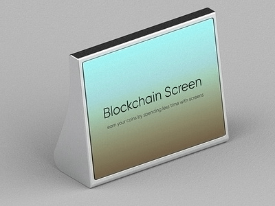 Blockchain Screen | Earn coins by spending less time with Tech |