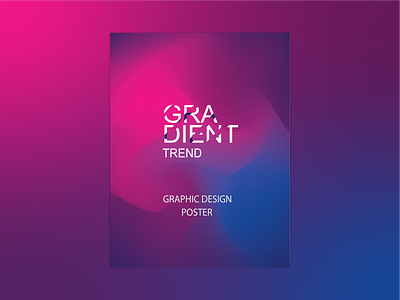 Gradient Poster design graphic design poster