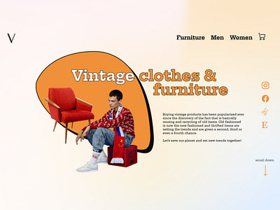 Vintage Item Store ui