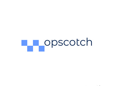 Logo for Opscotch application adobe illustrator ai app branding design flat logo minimal vector