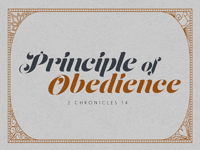 Principle of Obedience