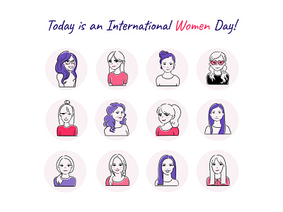 International Women Day 2021 branding design icon illustration illustration art people people illustration vector