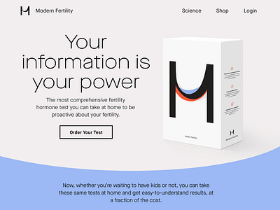 Modern Fertility marketing site