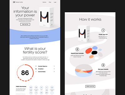 Modern Fertility marketing site branding ui