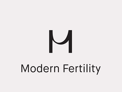 Modern Fertility logo branding logo