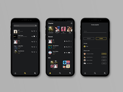 Music app concept