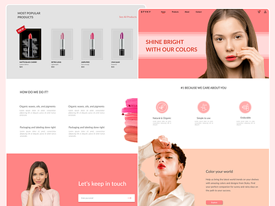 Makeup landing page beauty beauty app beauty product landing design landing page design landingpage makeup makeup app web webdesign