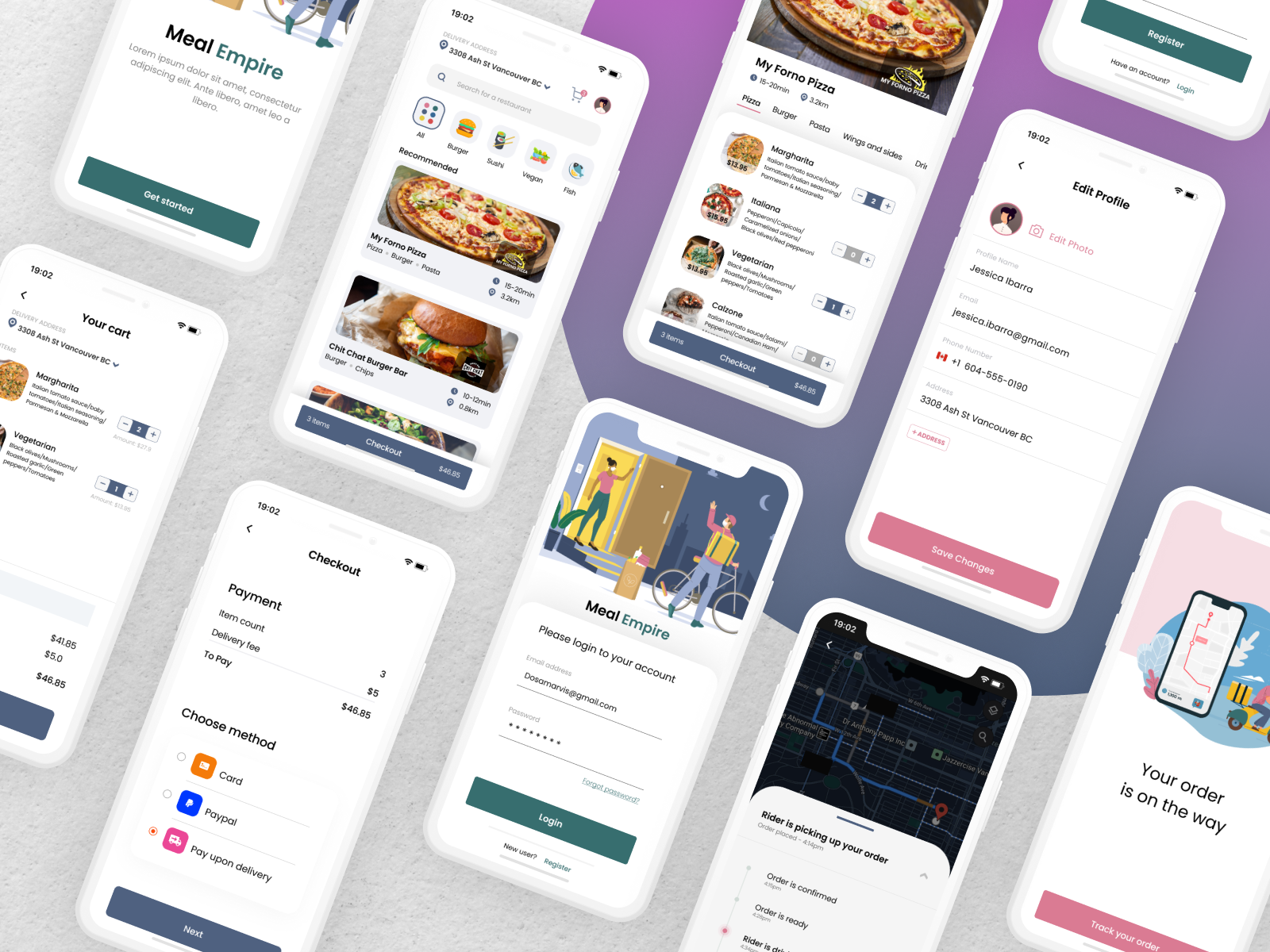 Food Delivery Mobile App by Iva on Dribbble