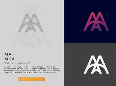 MA AM Letter logo design branding letter logo design logo logo design logodesign minimailist minimailist logo modern monogram logo typography vector