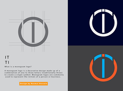 IT TI Letter logo design branding letter logo design logo design logodesign minimailist minimailist logo modern monogram logo typography vector