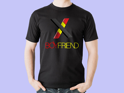 X BOY FRIEND branding design icon illustration t shirt t shirt design typography